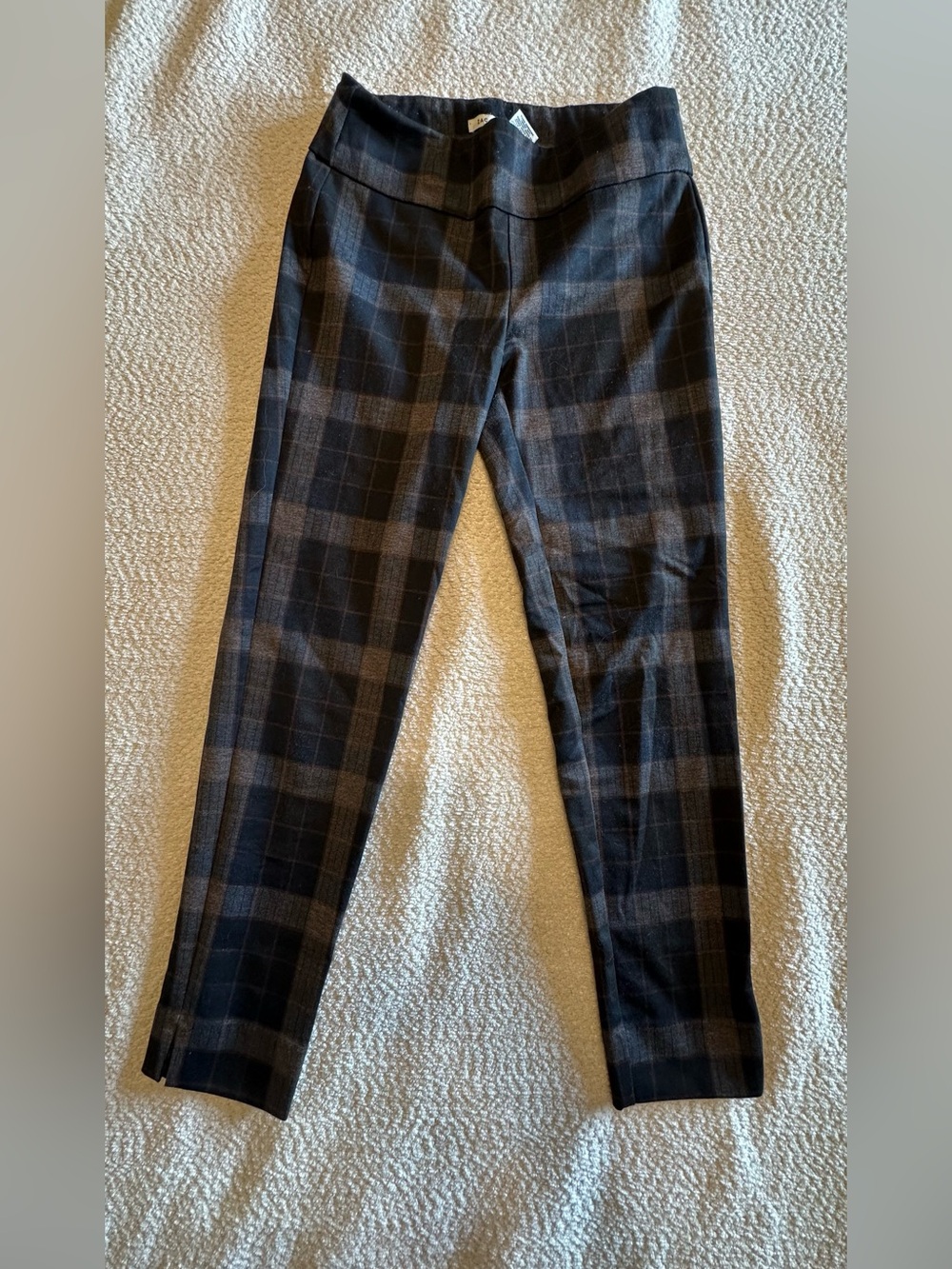 Zac & Rachel Black and Gray Plaid Dress Pants